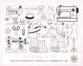 Sewing Svg Sewing Machine Svg Sewing tool bundle sewing accessories SVG sewing SVG bundle, Digital stamps sewing,  Sewing, Quilting svg