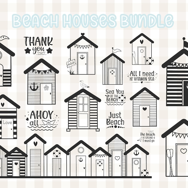 Plotter File Beach Houses SVG Beachful Svg Beache Bag Svg Beach House Beach Persona Regalo Personal Beach House Maritime svg Beach Giftful