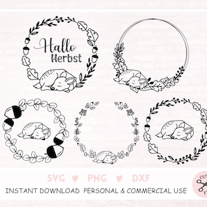Reh Plotterdatei Plotterdatei Dxf Png Jpg Waldtier Cricut Blatt Silhouette Baby Fohlen Clipart Niedliche Vinyl geschnitten Datei Botanische DIY Schablone