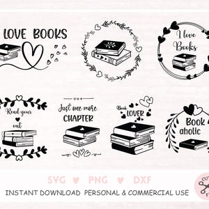 Bücher svg Buch liebevoller Buchliebhaber svg Bücher Liebhaber Shirt svg Lesebuch svg Bibliothek persönliche Buchliebhaber Boo klever persönliches Liebhaber Geschenk