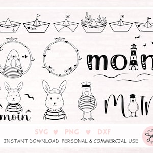 File plotter Maritime Moin come faro e gabbiani tedeschi danno il benvenuto nel nord un download digitale come .svg .png .jpg .esp .pfd