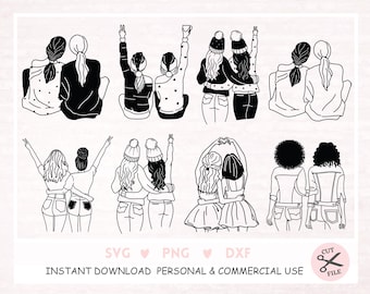 Best friends Svg Friendship Day Besties Svg Best girlfriends Svg Friends forever Svg Male friendship Svg File for cricut, Bff Svg, Png