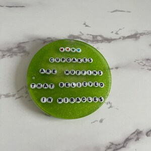 Quote filled Resin Coffee Coaster