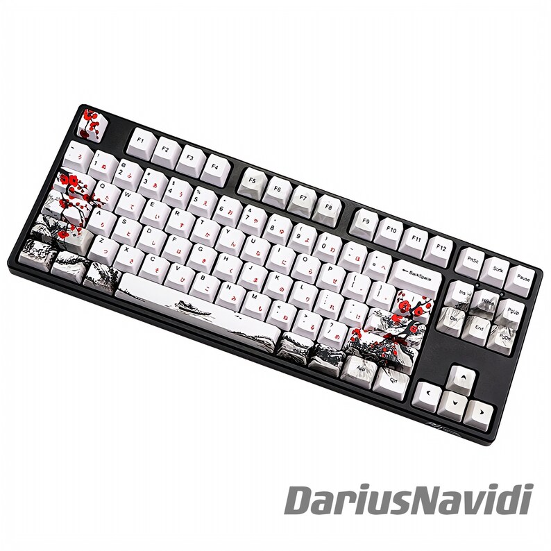 Japanese Cherry Blossom Keycap Set for Mechanical Etsy