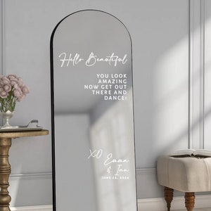 Adesivo per specchio per selfie - Adesivi fai da te per matrimonio - Vinile per matrimonio - Sei fantastica - Ciao, bellissima - Specchio per selfie personalizzato per matrimonio