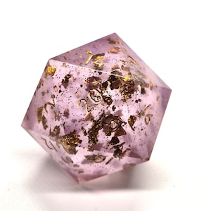 Witchy Bonfire- Chonk d20 dnd dice- Sharp edged resin jumbo dice- 35mm