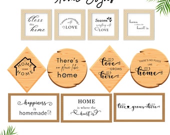 Farmhouse decor sign svg, Home, kitchen family decor sign svg png jpg bundles, wall decors, rustic kitchen decor, farmhouse Cricut files