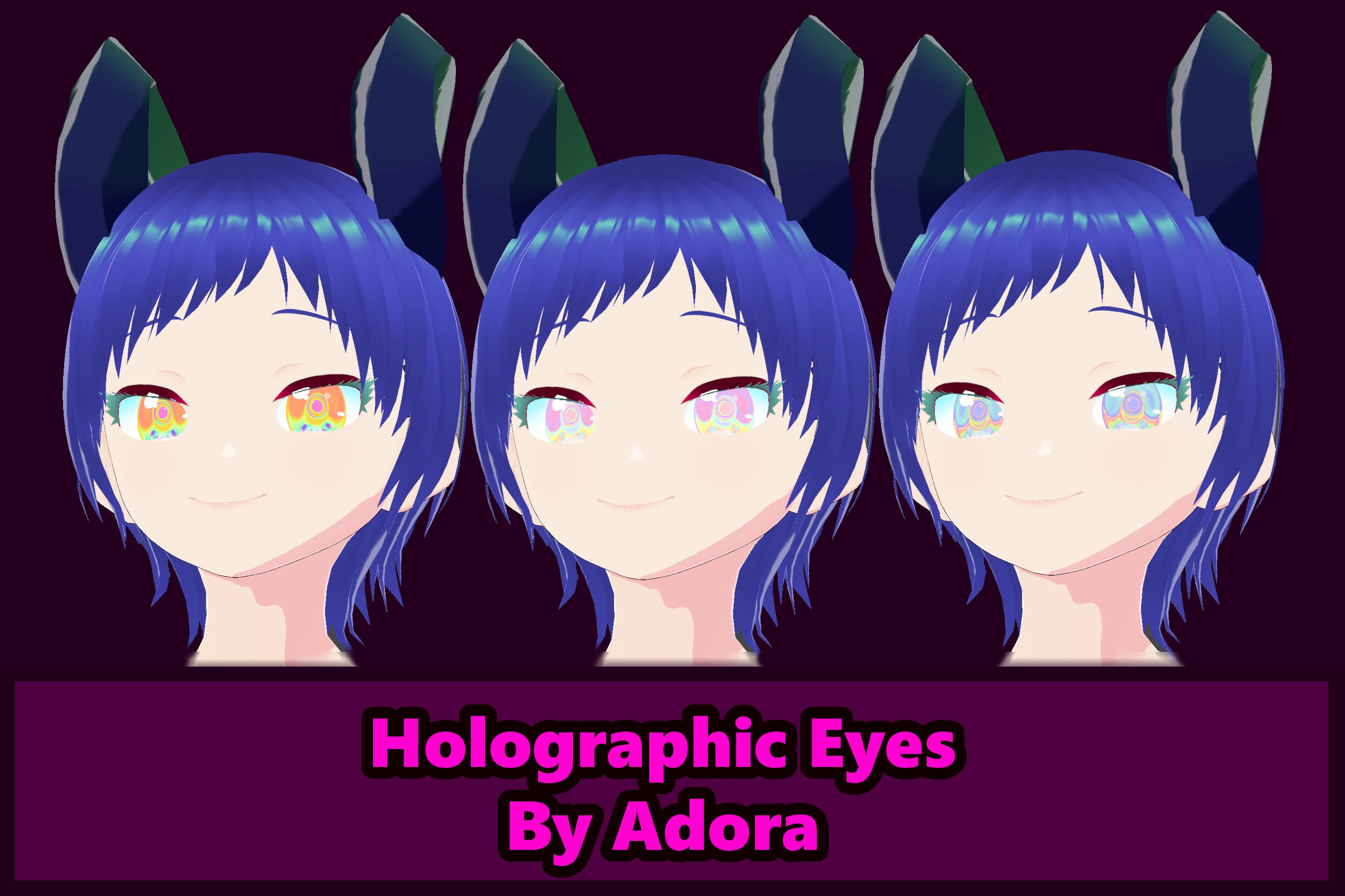 VROID Holographic Eyes by Adora - Etsy