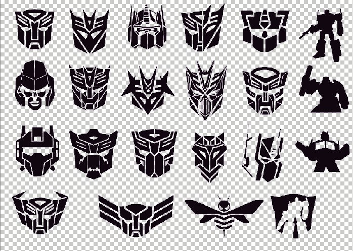 Transformers Logo Layered SVG Cricut Silhouette File Cut Files Layered ...