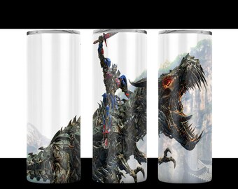 Transformers tumbler design, 20 oz straight and taper tumbler design, sublimation image, tumbler wrap transformers sublimation