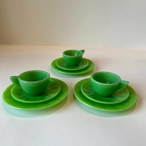 Akro Agate Tea Set - Etsy