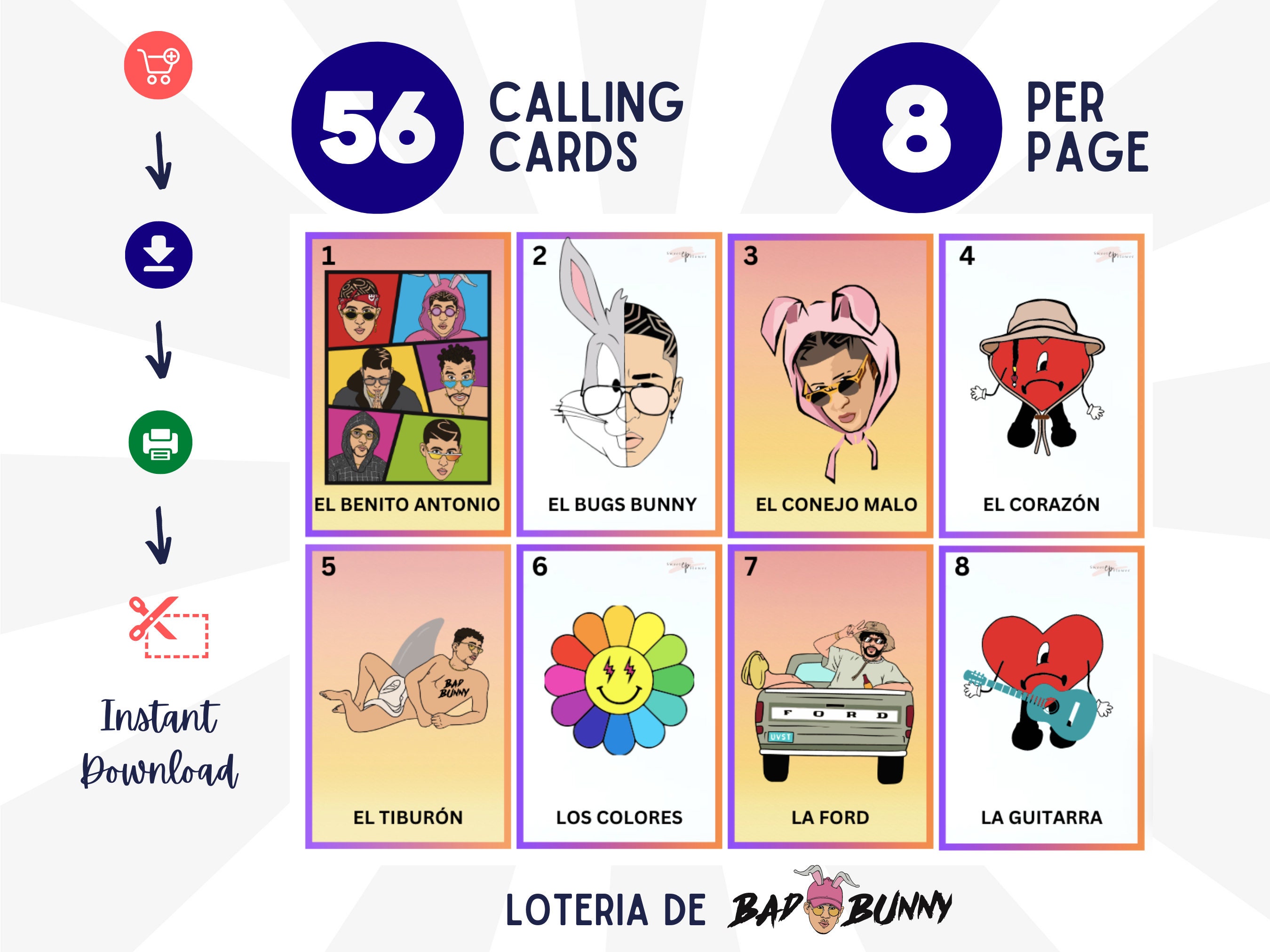 LOTERIA Bad Bunny Loteria, Un Verano Sin Ti, Safaera, Yo Perreo Sola