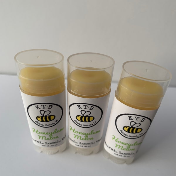 Honeydew Melon All-Natural Beeswax Lip Balm