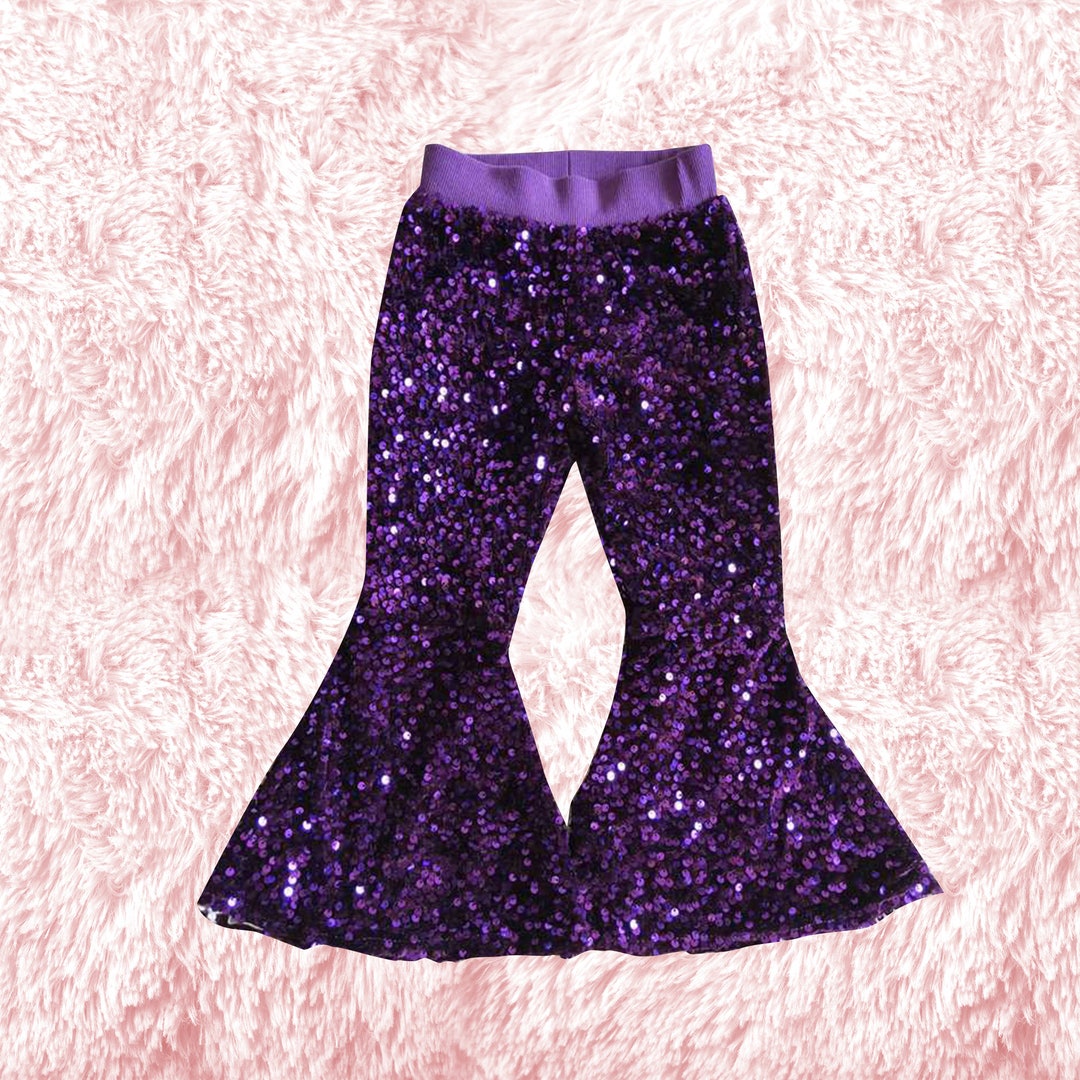 mardi gras bell bottom pants