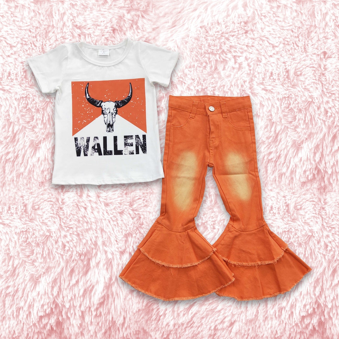 Baby Girl Clothes,wallen Cow Outfit,girl Western Outfit,toddler Girl
