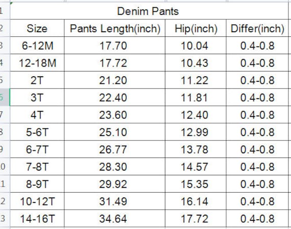 Size Chart | Lightweight Pants - Girls With Guns