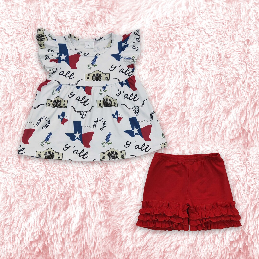 Girl Patriotic Clothing Set,toddler Girl 4th of July Outfit Set,infant