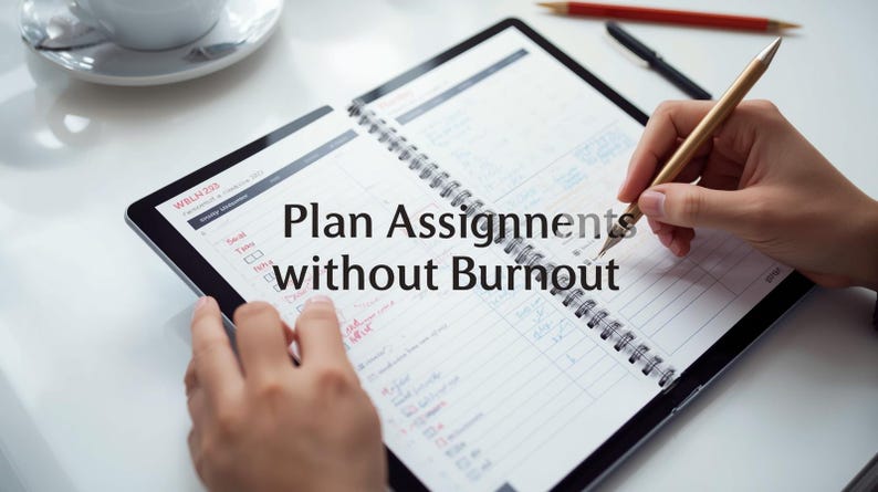 Buy Minimalist Student Planner PDF | 3-page Uni Study Organizer With ...