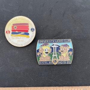 Vintage Lion’s Club pins