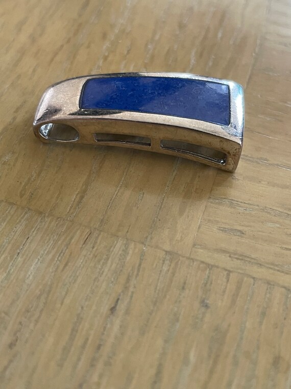 Vintage Lapis Lazuli Pendant - image 2