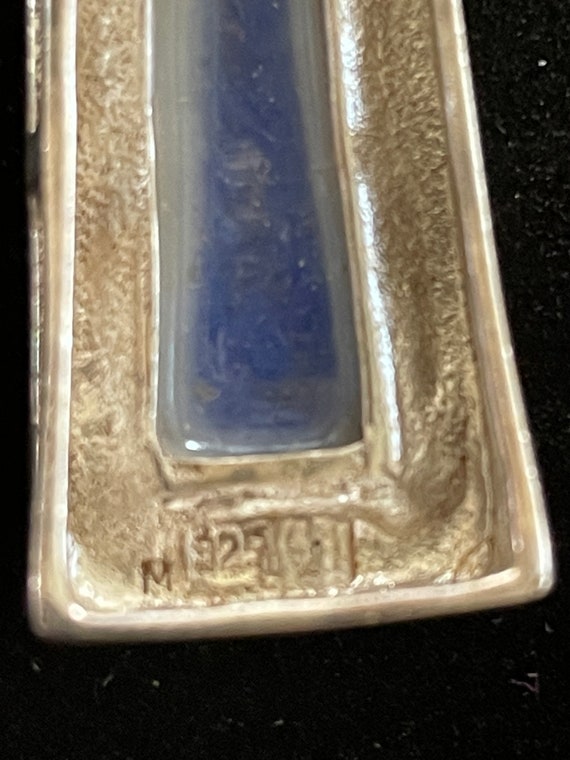 Vintage Lapis Lazuli Pendant - image 5