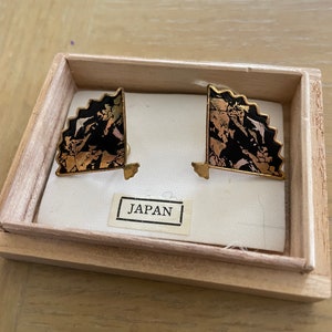 Vintage Damascene Earrings