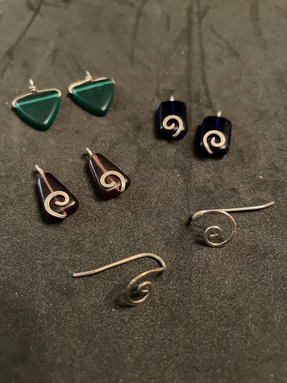 Vintage interchangeable earring set - image 1