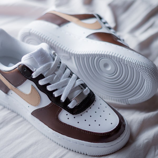 Custom Nike Air Force 1 Chocolate