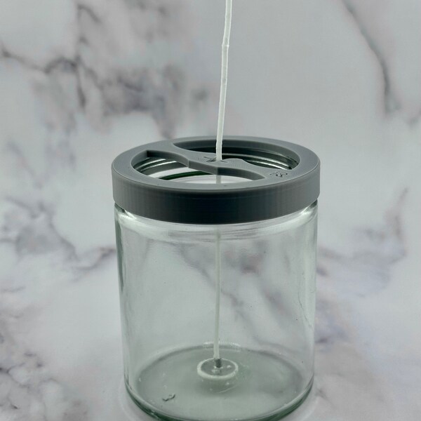 Triple Candle Wick Holder / Centering Tool – Biodegradable PLA – For Candle Making
