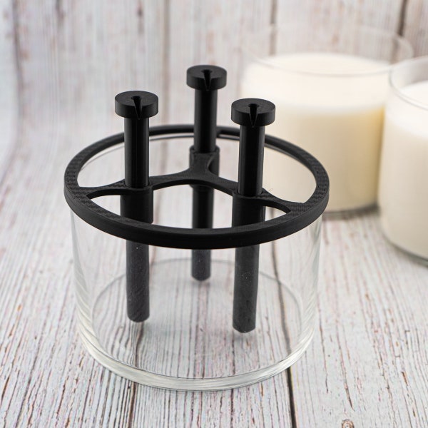 Custom-Sized Precision TRIPLE Wick Centering Tool for Candle Vessels: Ensure Perfectly Positioned Wicks Every Time