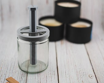 Custom-sized Precision TRIPLE Wick Centering Tool for Candle Vessels:  Ensure Perfectly Positioned Wicks Every Time 