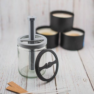 Custom-Sized Wick Centering Tool and Wick Holder Combo Pack - The Perfect Wick Starter Pack for Candle Making