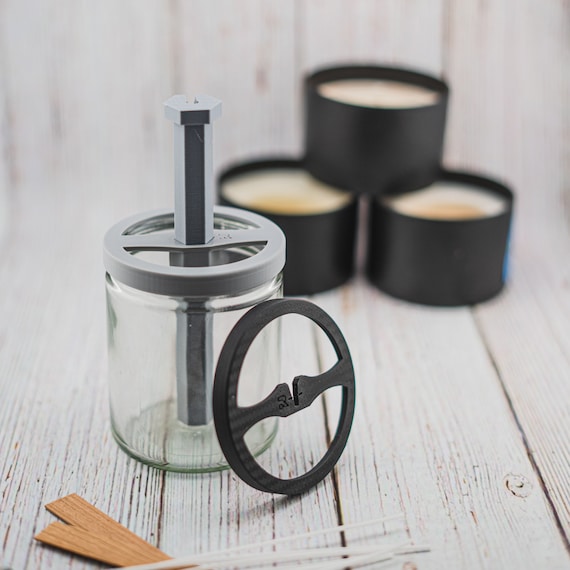 Wick Centering & Holder Combo Pack Custom Fit for Your Candle Vessel 