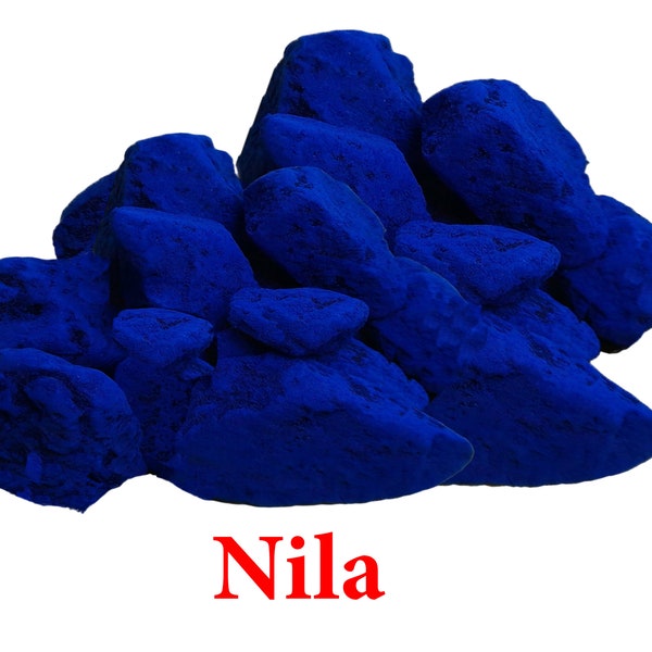 Pierre de NILA bleu premium, Nila bleu indigo 100% pure et naturelle