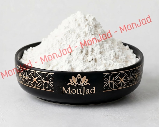 100% Pure & Natural Premium Cosmetic Grade White Clay Powder | Kaolin Clay with No Added Flavors or Preservatives | طين أبيض