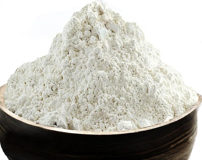 100% Pure & Natural Premium Cosmetic Grade White Clay Powder | Kaolin Clay with No Added Flavors or Preservatives | طين أبيض