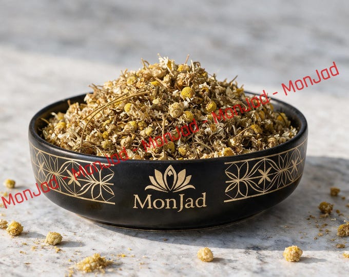 Organic Chamomile Flowers | Natural Dried Herbal Tea - Matricaria Chamomilla, Heirloom Seed - بابونج - Babounj - Babonj