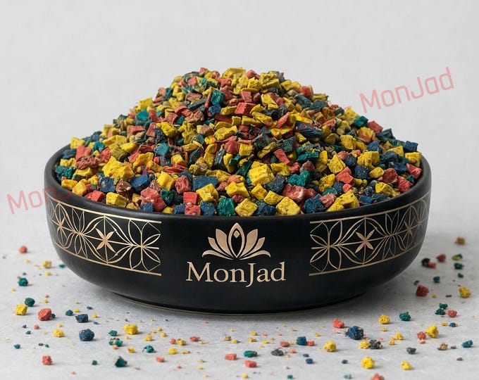 Colorful Sarghina in Pieces - Serghina -Tasrghinte - Taqndichte - بخور عشبة سرغينة ملونة