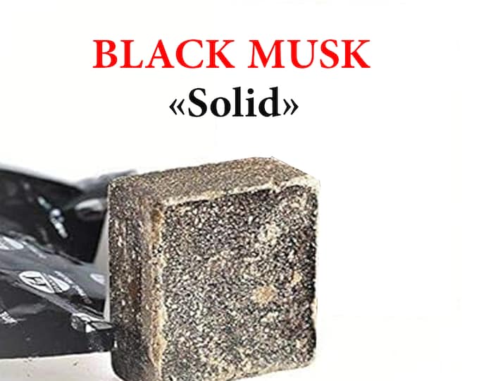 Solid Black Musk Jamid | Arabic Perfume, concentrated and powerful spiritual protector to repel negative energies & evil spirits