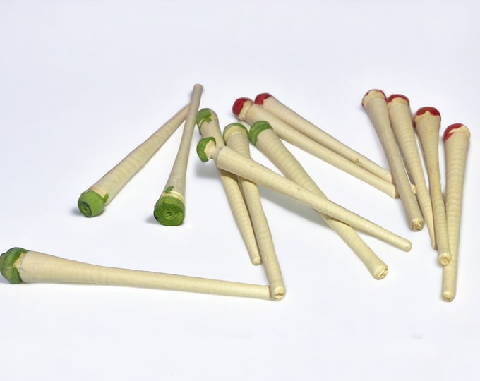 Handmade wooden eyeliner applicator in Morocco / wooden sticks for eyeliner