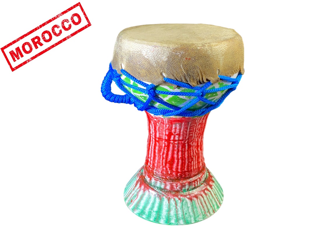 Mini Derbouka Taarija Marocain Tambourin Ou Petit Tambour En Etsy