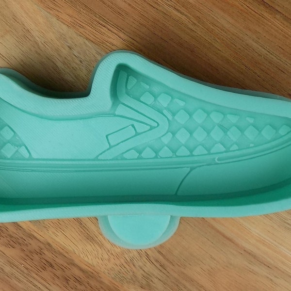 Handmade Checkerboard Slip-On Shoe Car Freshie Mold | Trendy Silicone Air Freshener Mold | Unique Craft Making Mold for Soaps, Resin, Wax
