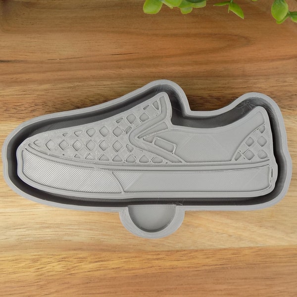 Checkerboard Slip-On Shoe Car Freshie Mold Housing-3D Printed Mold Housing To Make Your Own Silicone Molds-Made To Order 3D Printed