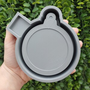 Boîtier de moule pour décoration de Noël | Imprimé 3D sur le thème de Noël | Moules artisanaux faits main | Machine à moules en silicone pour Freshies avec du papier cartonné