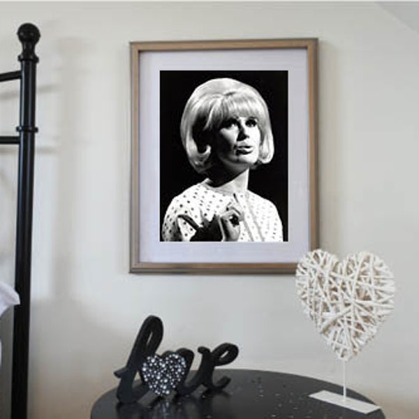 Dusty Springfield Fantastic BW Poster
