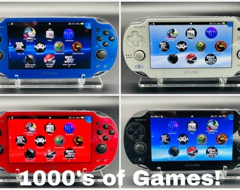 Sony PlayStation Vita Console + 256GB Games PS vita With TONS of Games From PSP/PS1/N64/Gba/GameBoy/Nes/Snes/Sega MegaDrive-Genesis