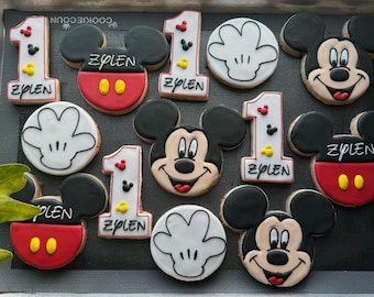 Biscotti di compleanno di Topolino / Numero 1, Volti dei personaggi, Minnie l Oh Twoodles l
