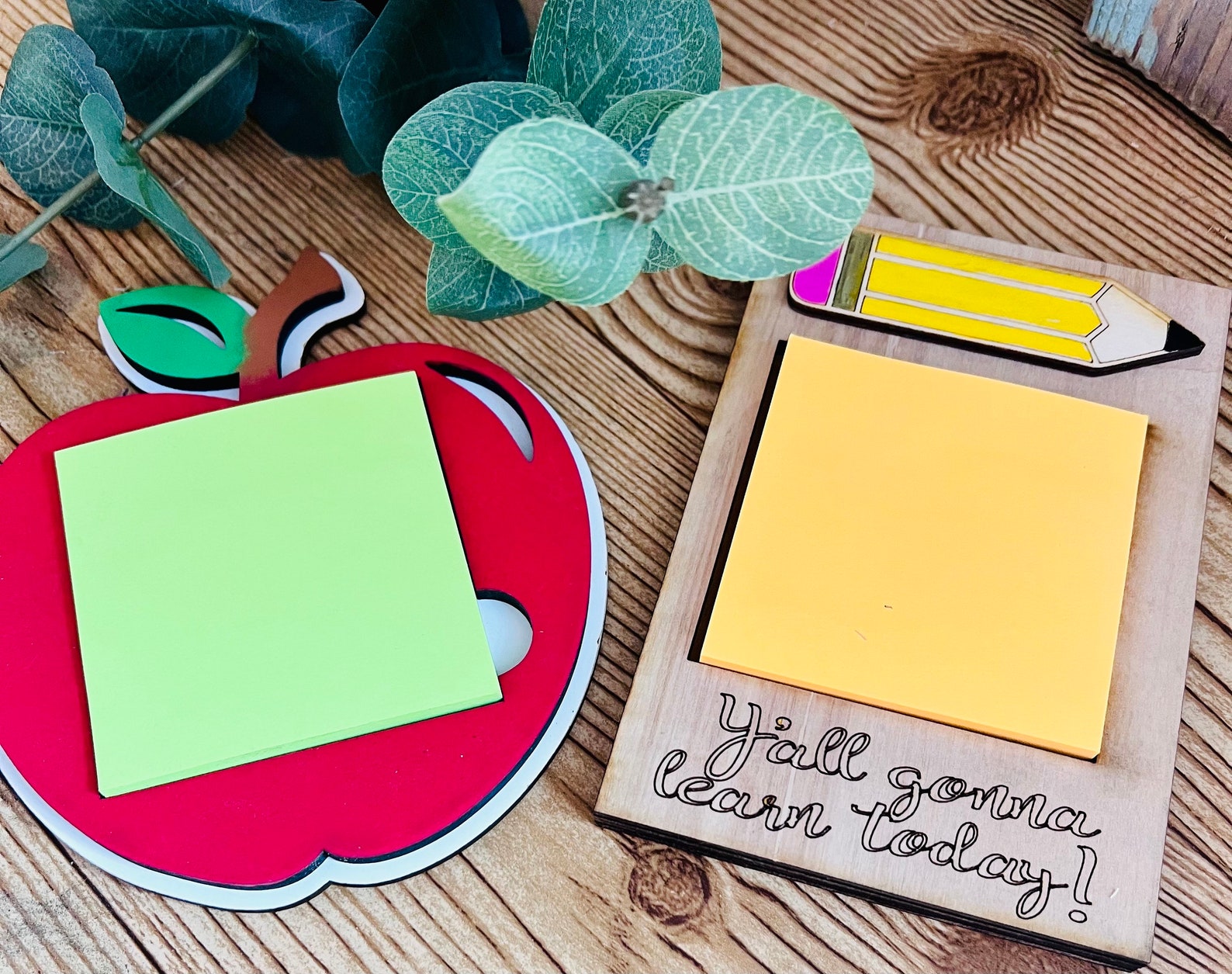 Teacher Post It Note Holders Perfect for Teacher Appreciation Gifts - Etsy