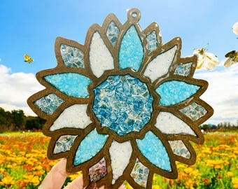 Sunflower Suncatcher Template: Laser Cut SVG File (Digital Download)
