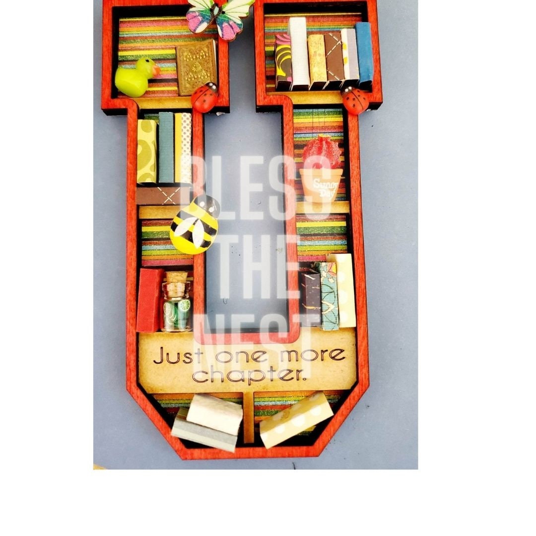 Miniature Letter Bookshelf, Mini Bookcase, Mini Letter p ONLY, Mini ...